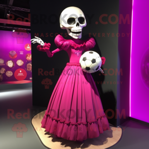 Magenta Skull mascotte...