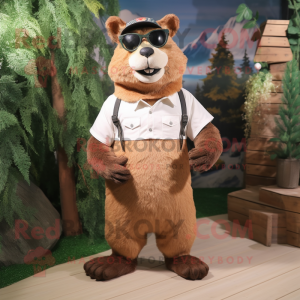  Beaver maskot kostume...