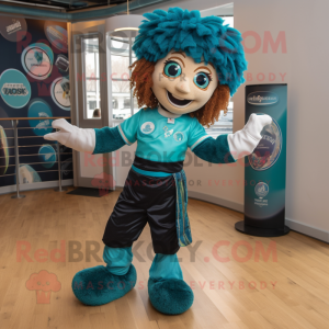 Personagem de mascote Teal...