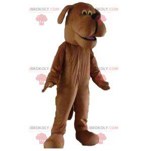 Brown dog mascot looks nice - Redbrokoly.com