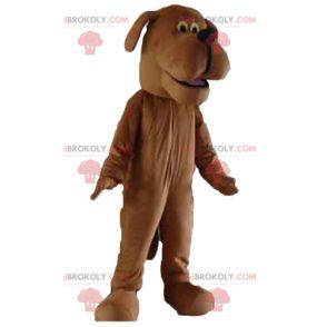 Brown dog mascot looks nice - Redbrokoly.com