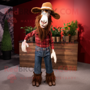 Maroon Boer Goat mascotte...