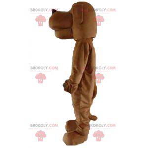 Brown dog mascot looks nice - Redbrokoly.com