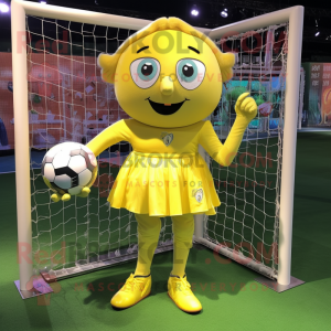 Personaje de mascota de gol...