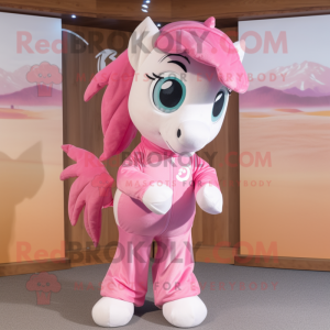 Pink Mare maskot kostume...