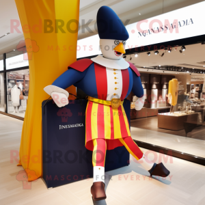 nan Swiss Guard mascot costume character dressed with a Yoga Pants and Handbags