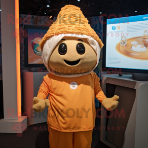 nan Pad Thai mascot costume character dressed with a Sweater and Caps