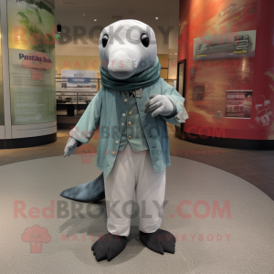 Gray Whale maskot kostume...