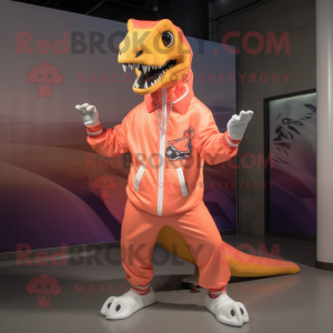 Peach Allosaurus mascotte...