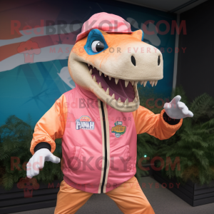 Peach Allosaurus mascotte...