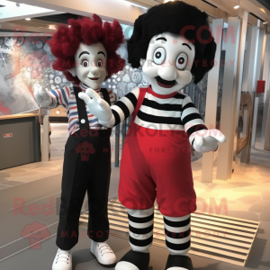  Mime maskot kostume...