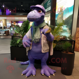 Lavendel Iguanodon mascotte...