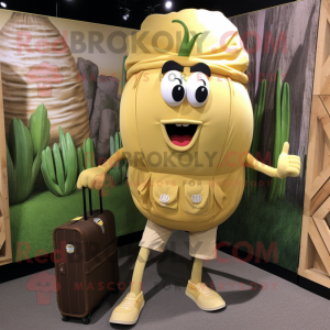 Gold Onion maskot kostym...