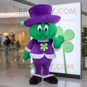 Paarse Four Leaf Clover...