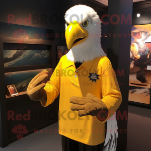 Yellow Bald Eagle mascotte...
