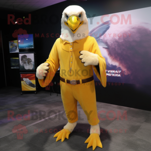 Yellow Bald Eagle mascotte...