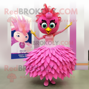 Pink Peacock mascotte...