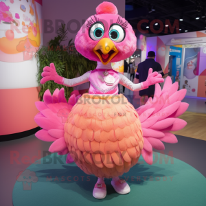 Pink Peacock mascotte...