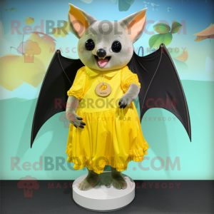 Yellow Fruit Bat mascotte...