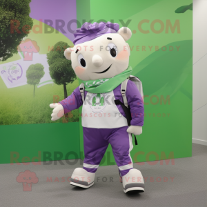 Lavendel irsk flagg maskot...