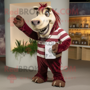 Maroon Quagga maskot...