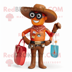 Rust Cowboy maskot kostym...