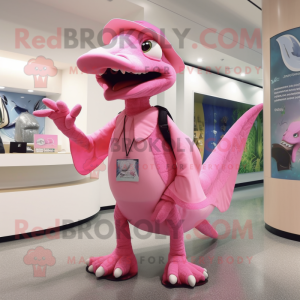 Roze Dimorphodon mascotte...