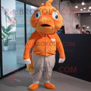 Orange Goldfish mascotte...