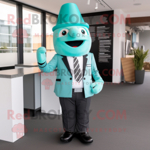 Teal Ice Cream mascotte...