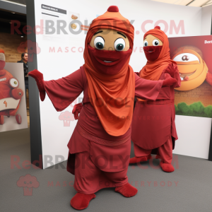 Rødbrun Tikka Masala maskot...