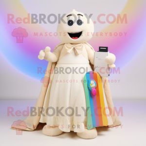 Beige Rainbow mascotte...
