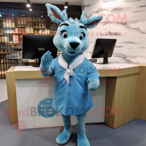 Sky Blue Deer mascotte...