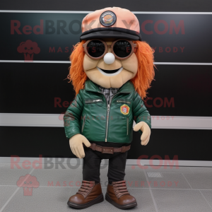 Peach Leprechaun Hat maskot...