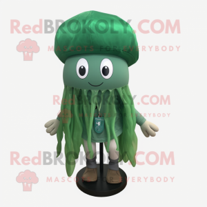 Skovgrøn vandmand maskot...