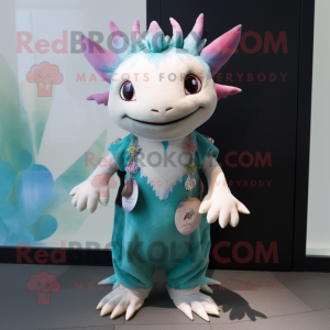  Axolotls maskot kostume...