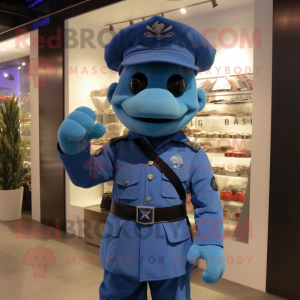 Blue Commando mascotte...