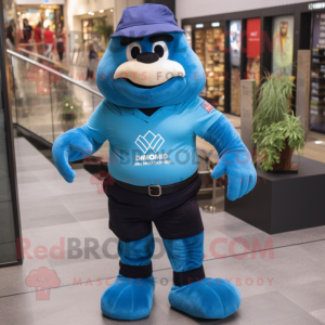 Blue Commando mascotte...