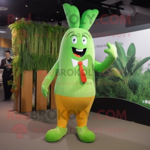 Lime Green Carrot mascotte...