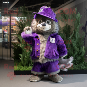 Purple Skunk mascotte...