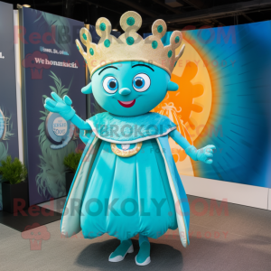 Turquoise Queen mascotte...