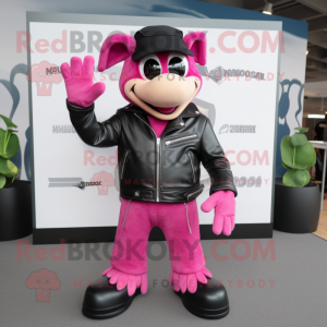 Personagem de mascote Pink...