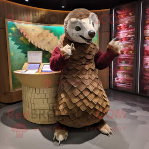  Pangolin maskot kostume...