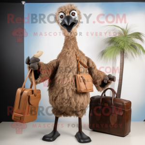 Brown Ostrich mascotte...