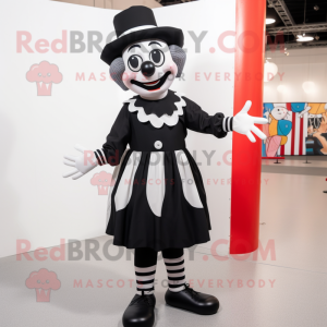 Black Mime mascotte kostuum...