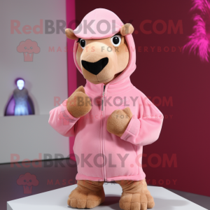 Pink Camel mascotte kostuum...