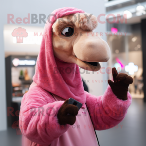 Rosa Camel maskot drakt...