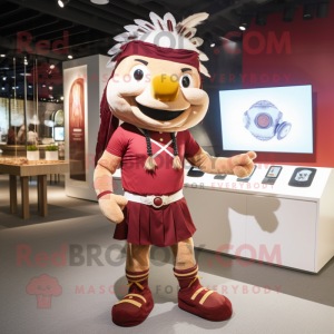 Maroon Chief maskot drakt...