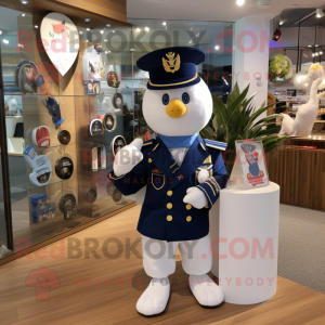 Navy Arrow Of Love maskot...