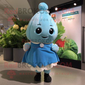 Sky Blue Turnip mascotte...