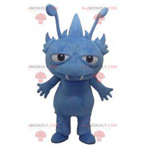 Gnome fantastisch wezen blauw monster mascotte - Redbrokoly.com